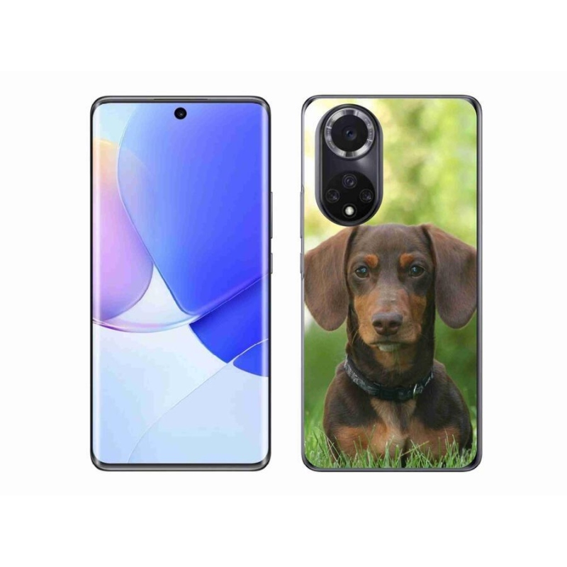 Gél tok mmCase a mobil Huawei Nova 9 - barna tacskó számára