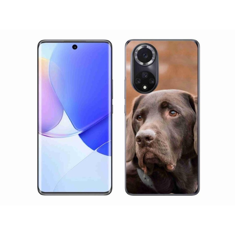 Gél tok mmCase mobiltelefonhoz Huawei Nova 9 - barna labrador