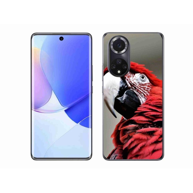 Gél tok mmCase mobiltelefonhoz Huawei Nova 9 - papagáj ara piros