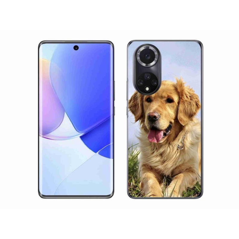 Gél tok mmCase a mobil Huawei Nova 9 - arany retrieverhez