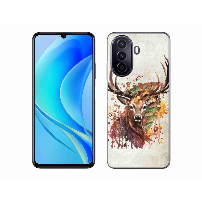 Gél tok mmCase mobil Huawei Nova Y70 - szarvas 1
