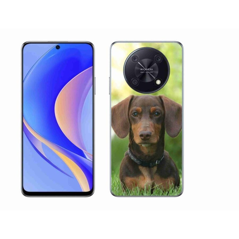 Gél tok mmCase mobiltelefonhoz Huawei Nova Y90 - barna tacskó
