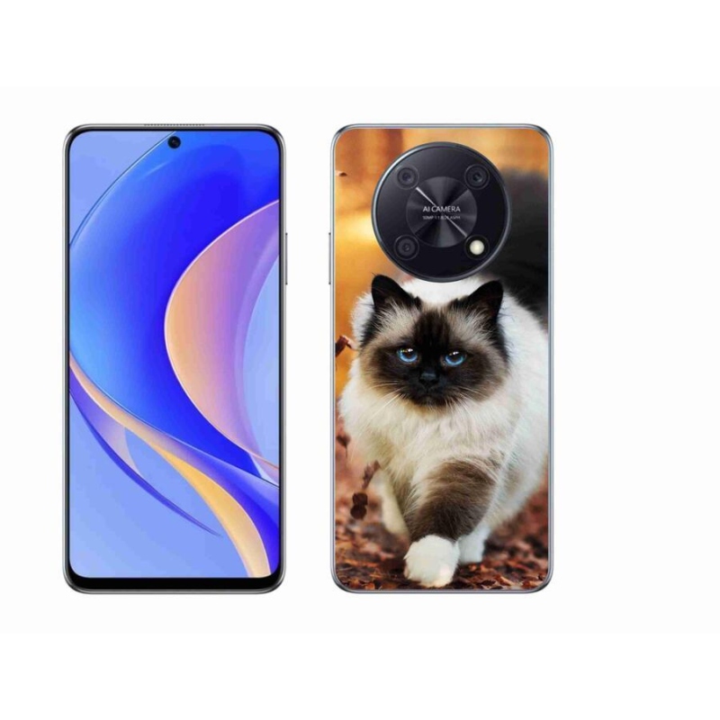 Gél tok mmCase mobil Huawei Nova Y90 - macska