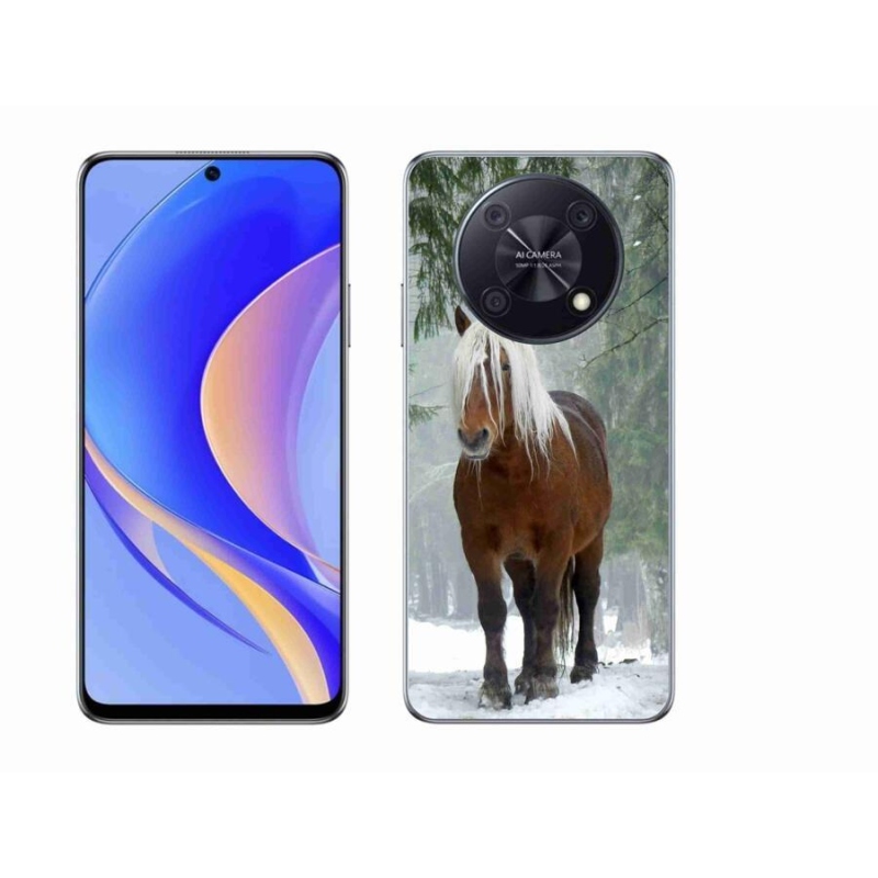 Gél tok mmCase a mobil Huawei Nova Y90 - ló az erdőben