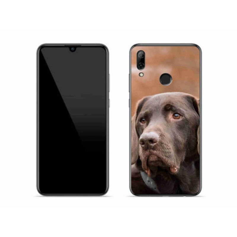 Gél tok mmCase mobiltelefonhoz Huawei P Smart (2019) - barna labrador