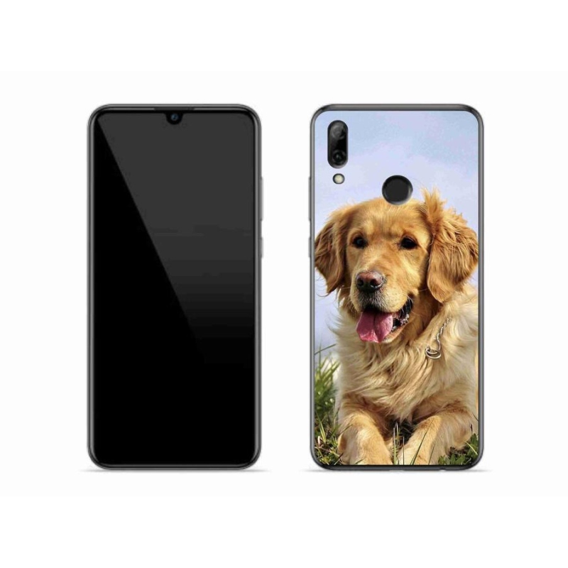Gél tok mmCase mobil Huawei P Smart (2019) - golden retriever