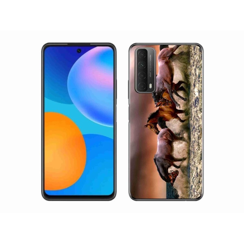Gél tok mmCase mobiltelefonhoz Huawei P Smart (2021) - lovak 1