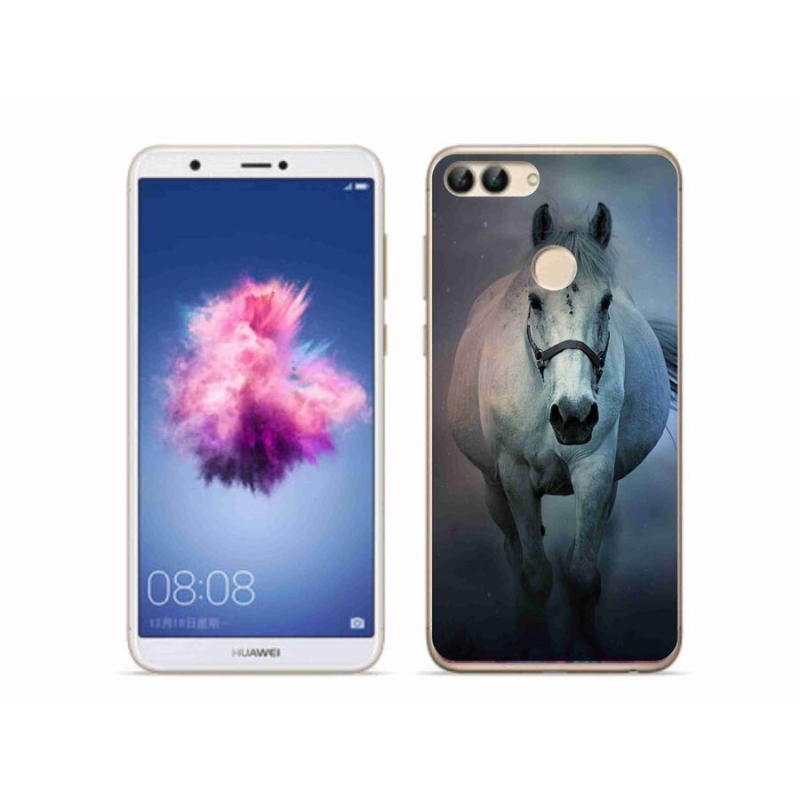 Gél tok mmCase mobil Huawei P Smart - futó fehér ló