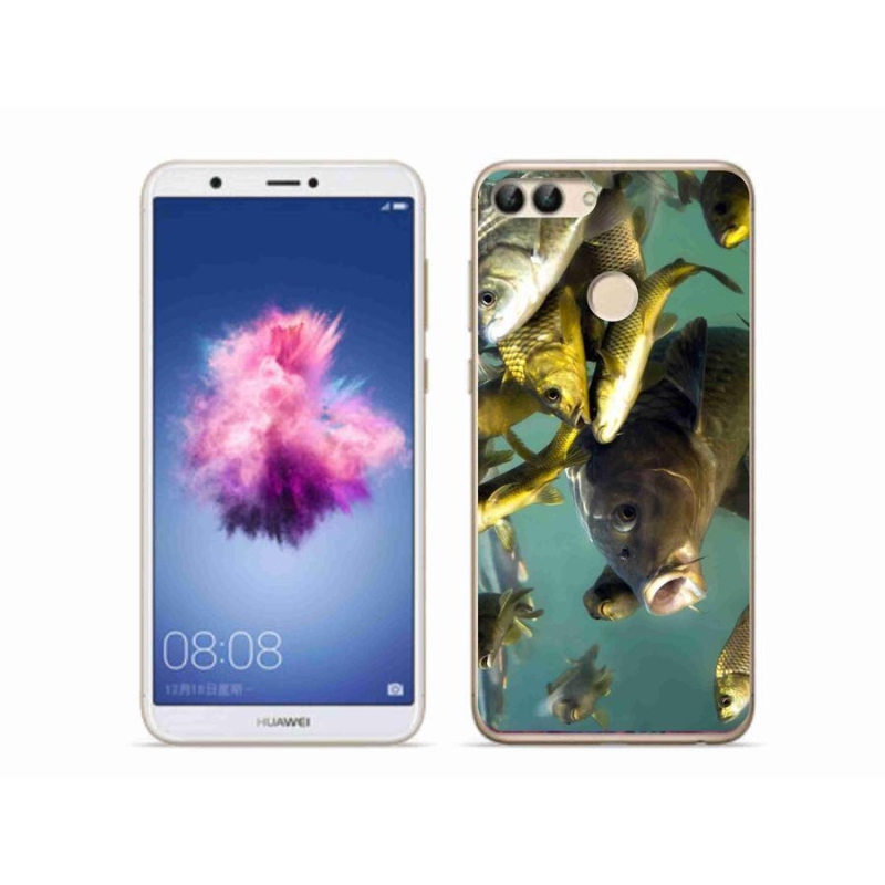 Gél tok mmCase a mobil Huawei P Smart - halak iskolája számára