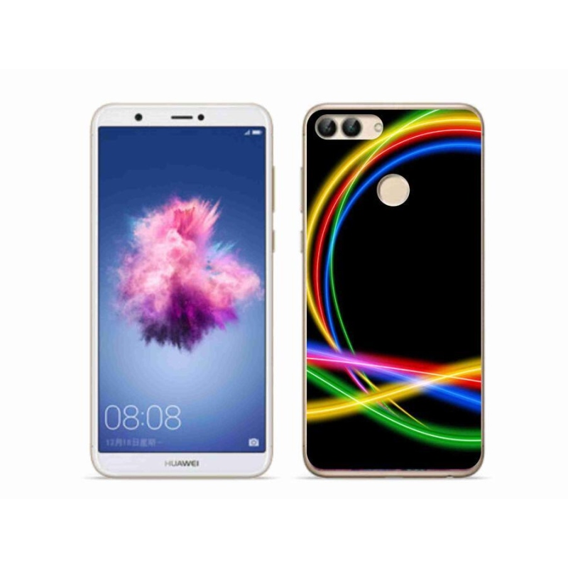 Gél tok mmCase a mobil Huawei P Smart - neon körökhöz