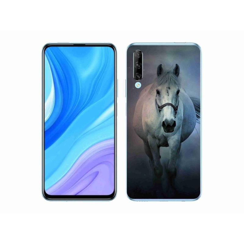 Gél tok mmCase mobil Huawei P Smart Pro (2019) - futó fehér ló