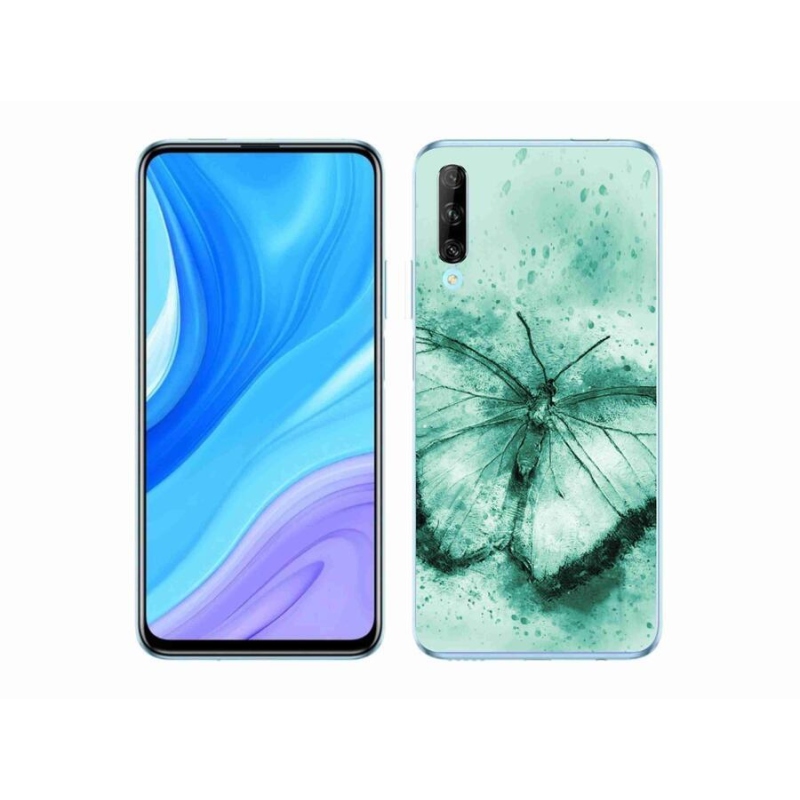 Gél tok mmCase mobiltelefonhoz Huawei P Smart Pro (2019) - zöld pillangó