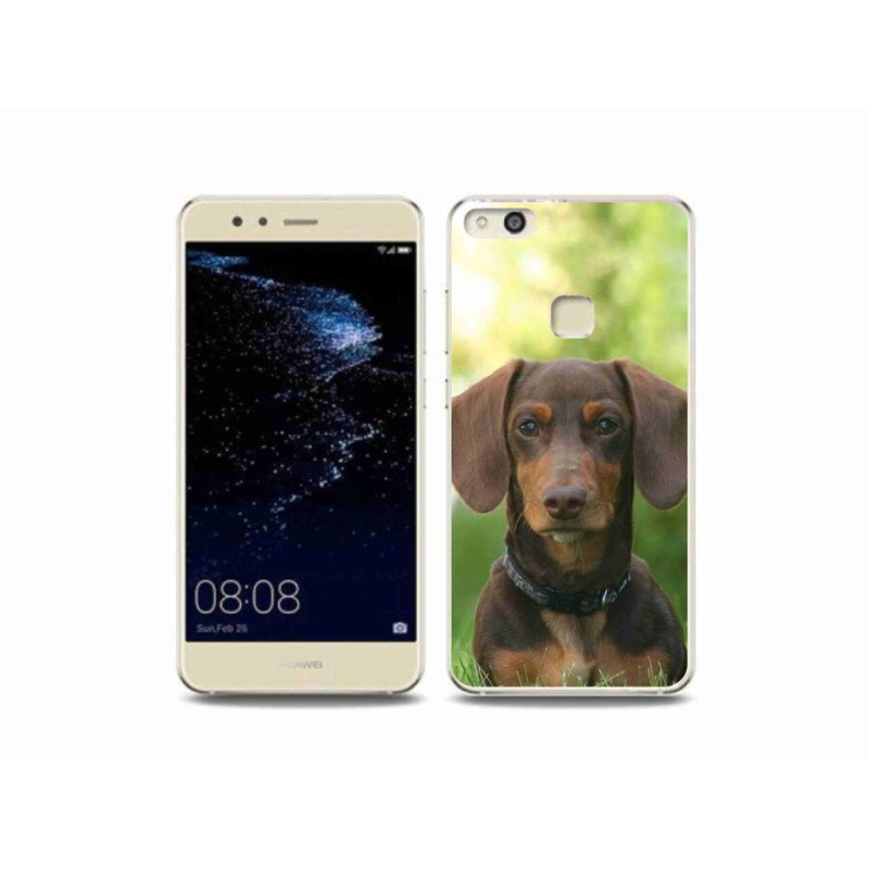 Gél tok mmCase mobiltelefonhoz Huawei P10 Lite - barna tacskó