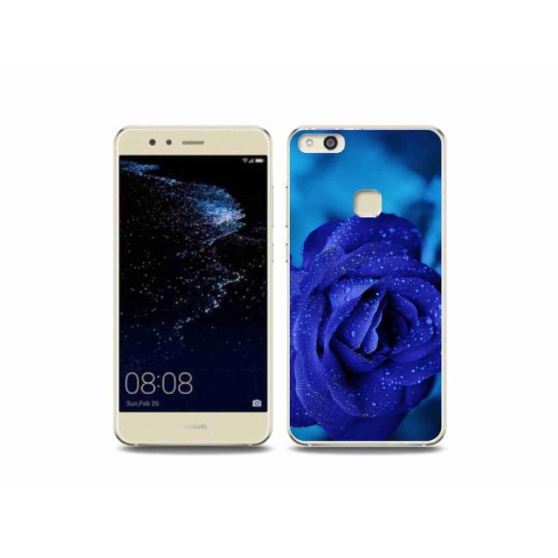 Gél tok mmCase mobiltelefonhoz Huawei P10 Lite - kék rózsa