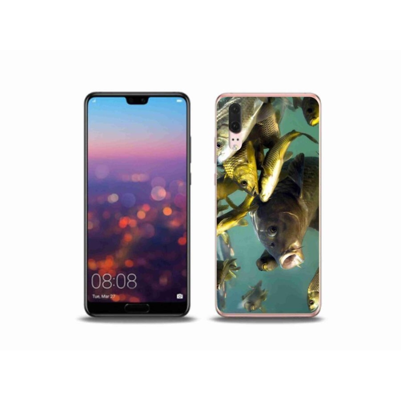 Gél tok mmCase a mobil Huawei P20 - halak iskolája számára