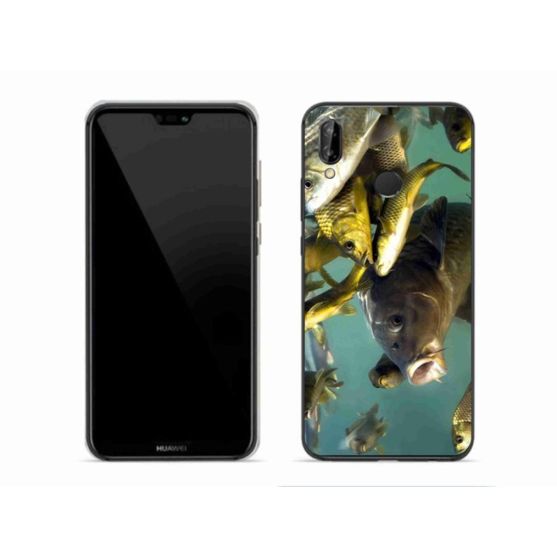 Gél tok mmCase a mobil Huawei P20 Lite - halak iskolája számára