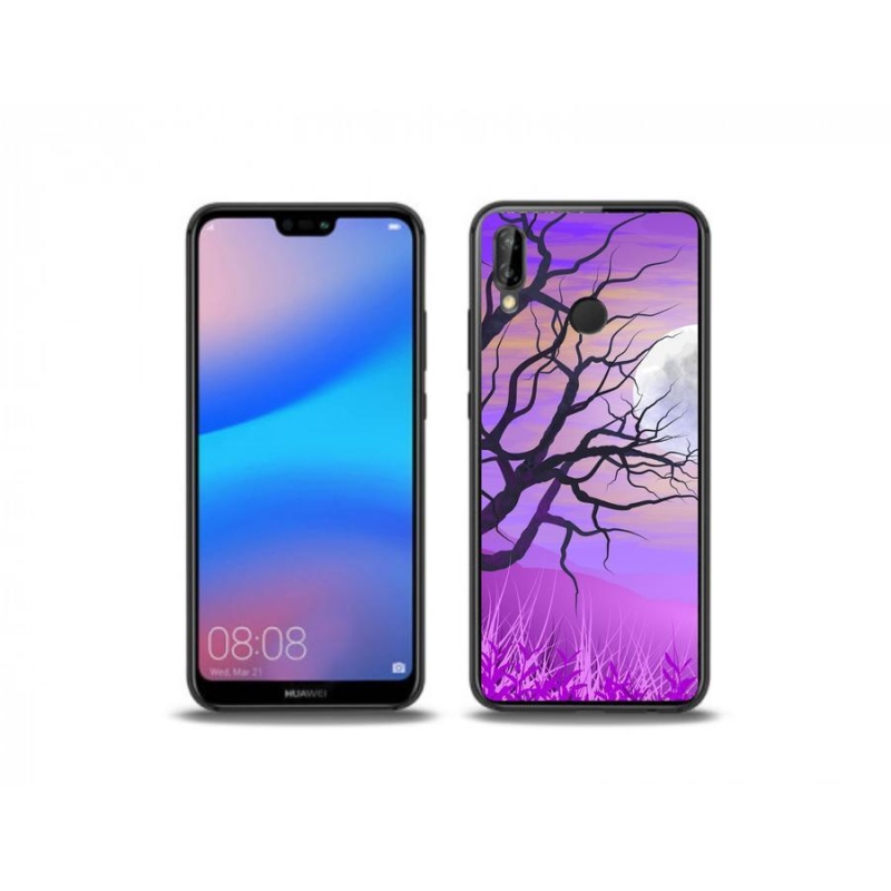 Gél tok mmCase a mobil Huawei P20 Lite - rajzfilmes kidőlt fa számára