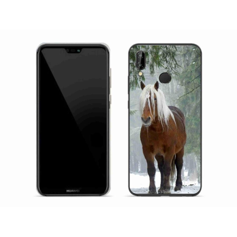 Gél tok mmCase mobil Huawei P20 Lite - ló az erdőben