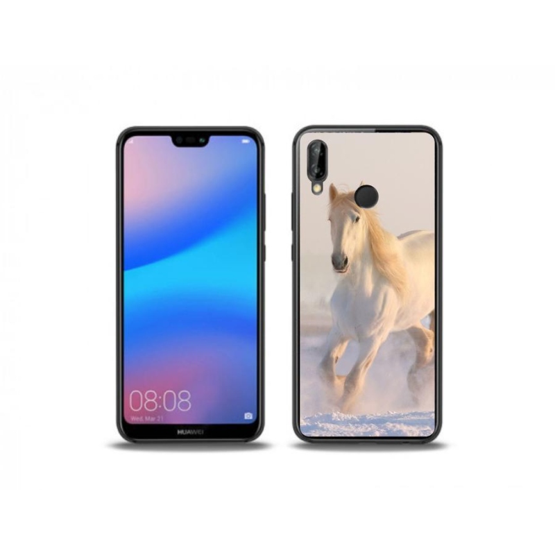 Gél tok mmCase mobil Huawei P20 Lite - ló a hóban