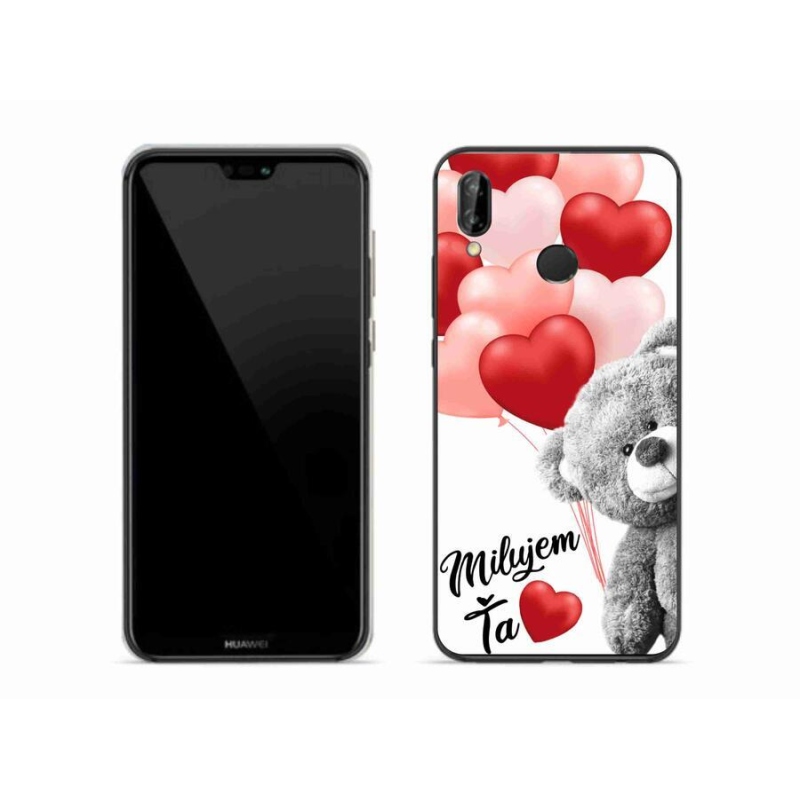 Gél tok mmCase a mobil Huawei P20 Lite készülékhez - I love you