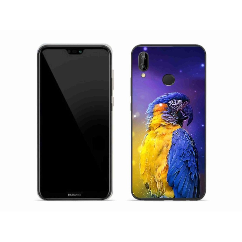 Gél tok mmCase mobil Huawei P20 Lite - papagáj ara 1