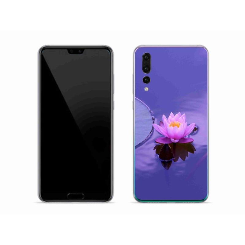 Gél tok mmCase mobil Huawei P20 Pro - virág a felszínen