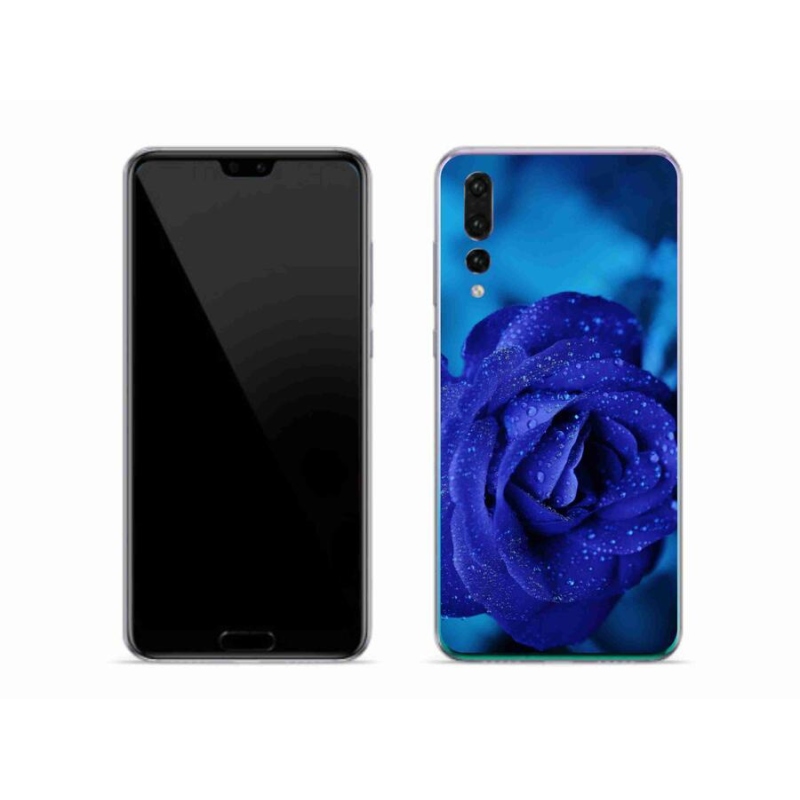 Gél tok mmCase a Huawei P20 Pro készülékhez - kék rózsa