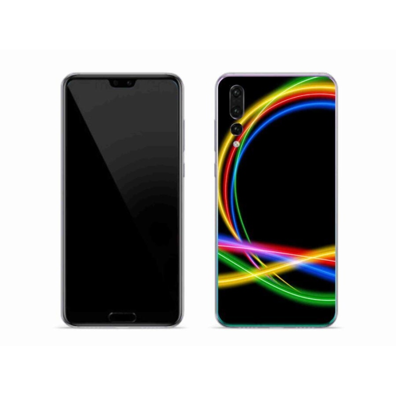 Gél tok mmCase a Huawei P20 Pro készülékhez - neon körök