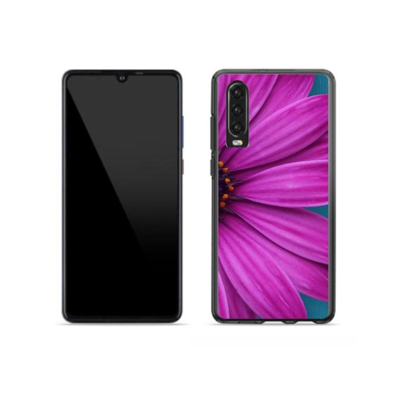 Gél tok mmCase mobiltelefonhoz Huawei P30 - lila százszorszép