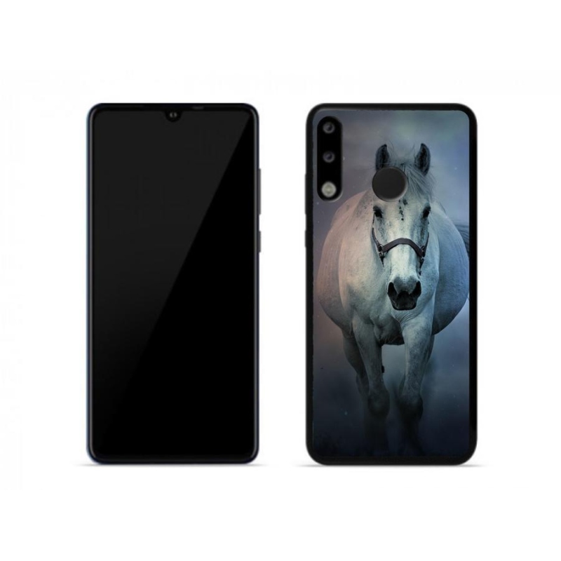 Gél tok mmCase a Huawei P30 Lite készülékhez - futó fehér ló