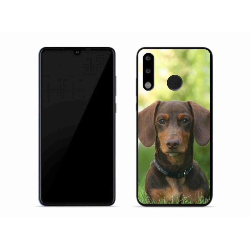 Gél tok mmCase a mobil Huawei P30 Lite - barna tacskóhoz