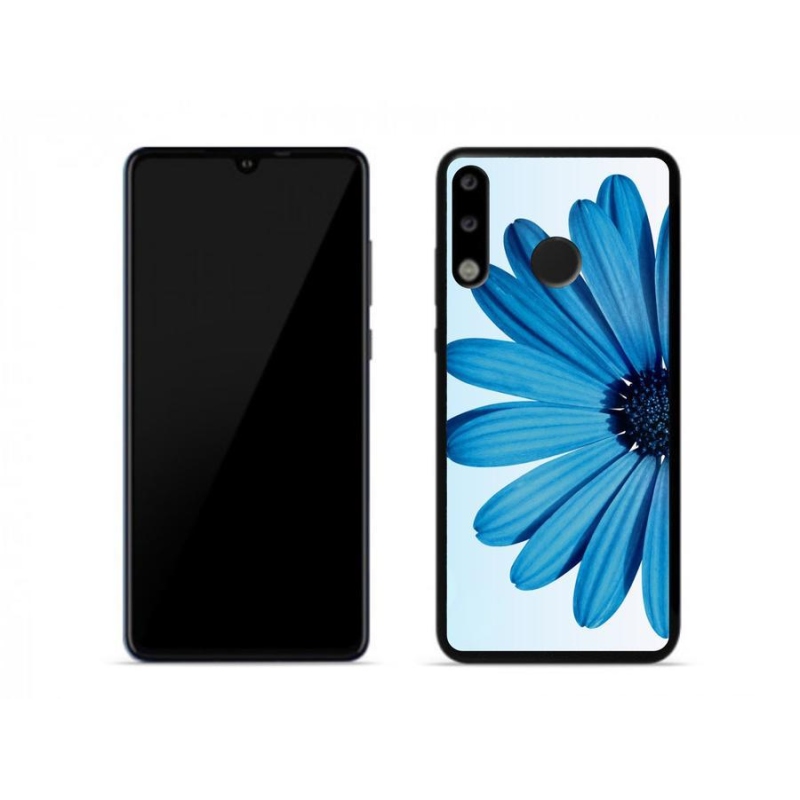 Gél tok mmCase mobiltelefonhoz Huawei P30 Lite - kék margaréta