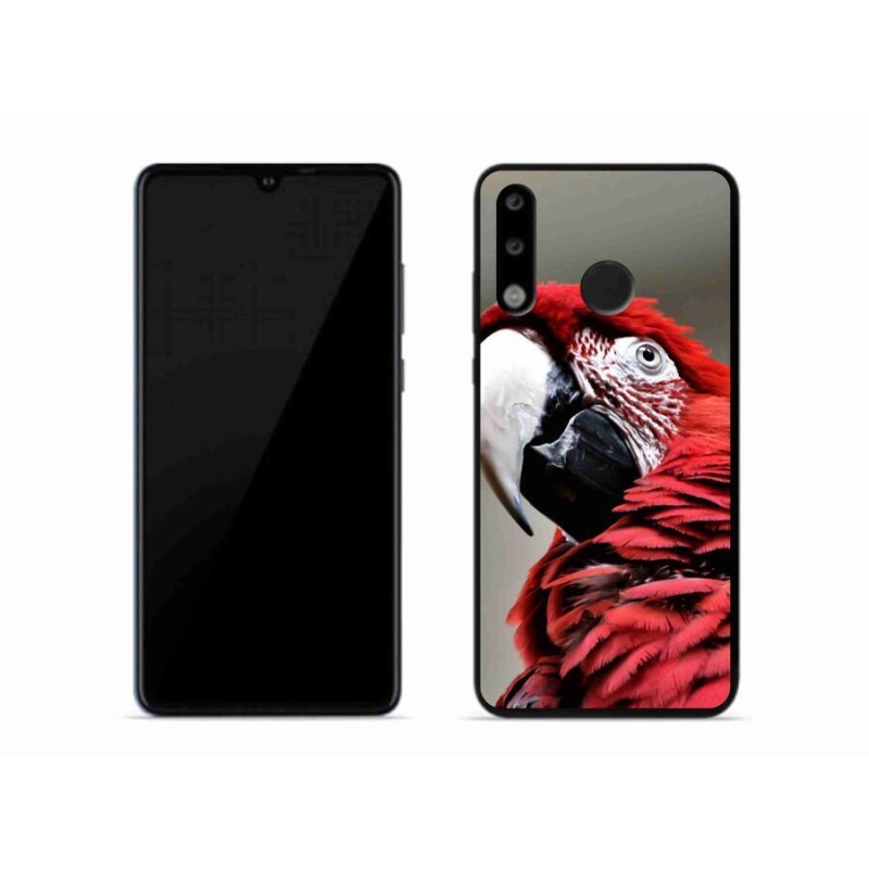 Gél tok mmCase mobiltelefonhoz Huawei P30 Lite - papagáj ara piros
