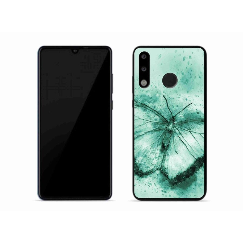 Gél tok mmCase a Huawei P30 Lite készülékhez - zöld pillangó