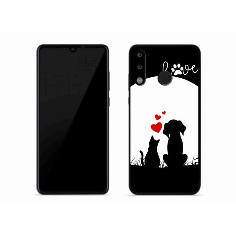 Gél tok mmCase mobil Huawei P30 Lite - állati szeretet
