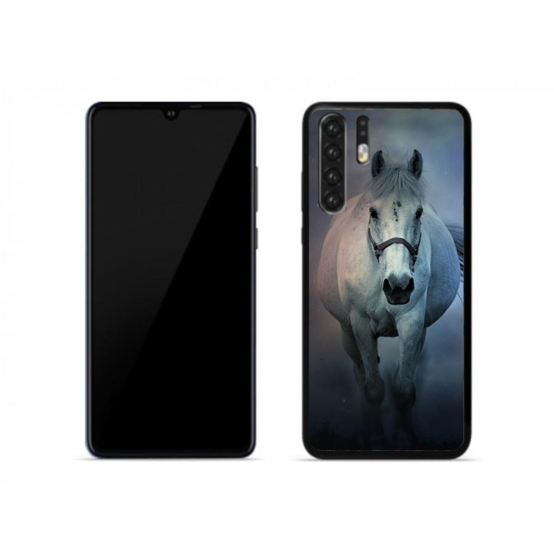 Gél tok mmCase a Huawei P30 Pro számára - futó fehér ló