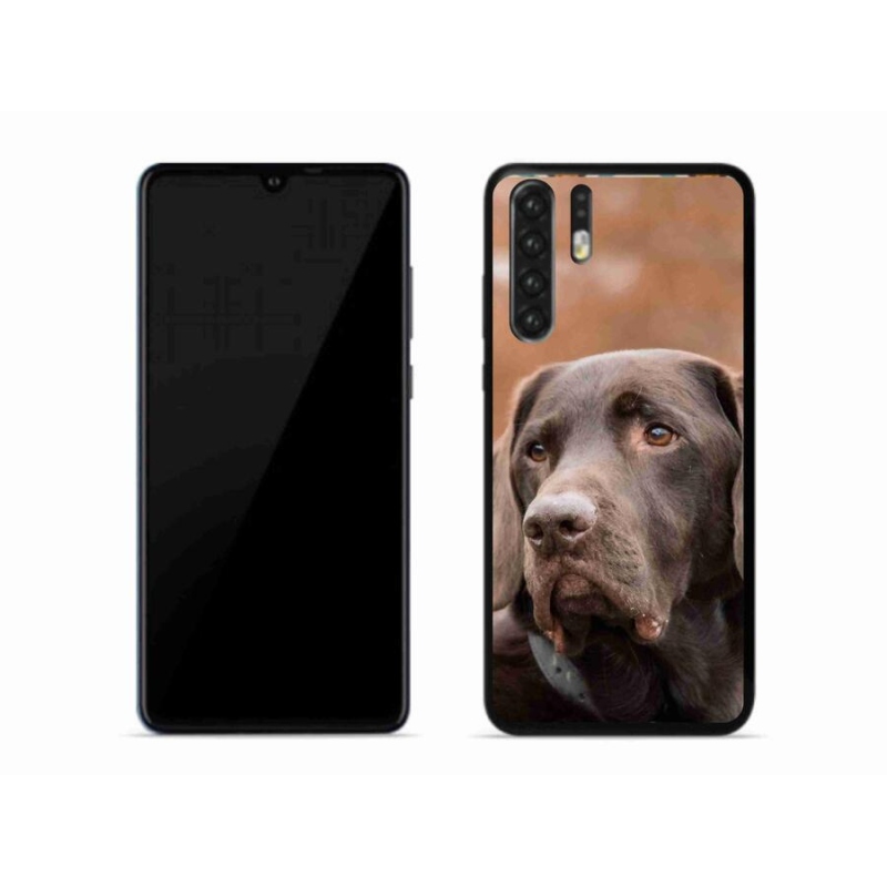 Gél tok mmCase mobiltelefonhoz Huawei P30 Pro - barna labrador