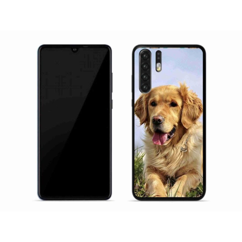 Gél tok mmCase a mobil Huawei P30 Pro - arany retrieverhez