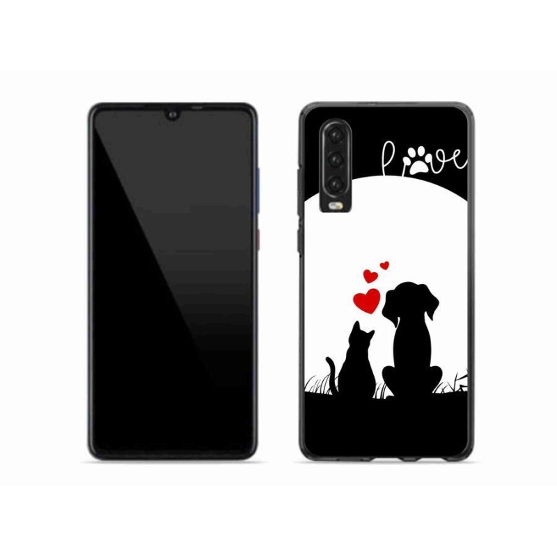 Gél tok mmCase mobil Huawei P30 - állati szeretet