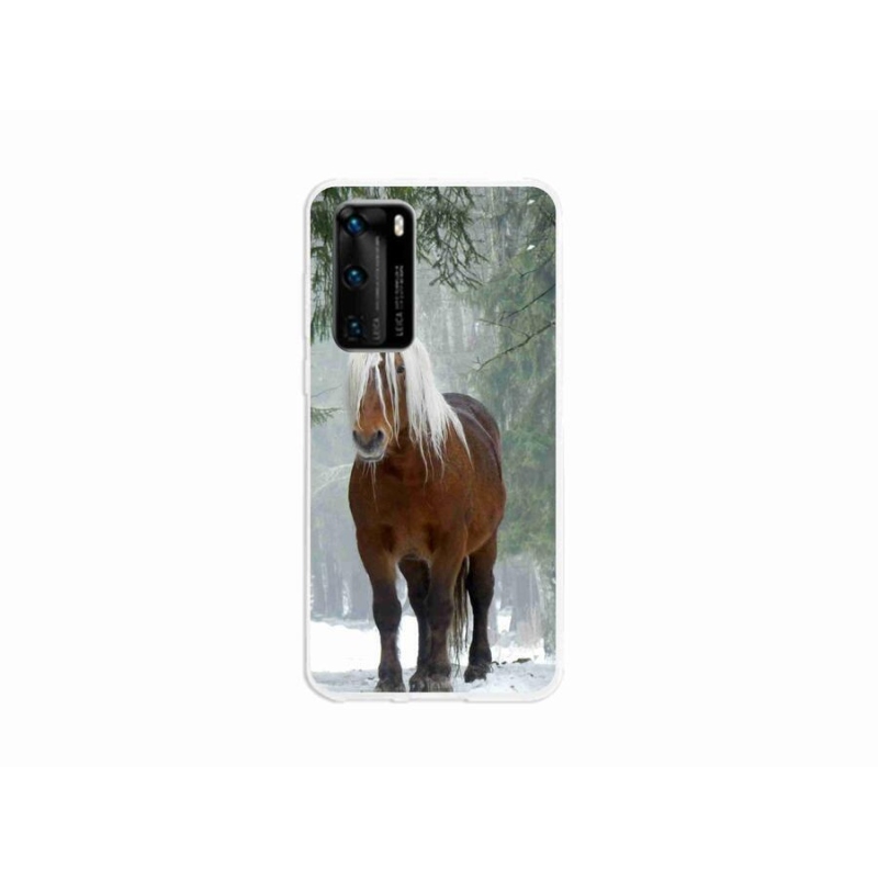 Gél tok mmCase mobil Huawei P40 - ló az erdőben