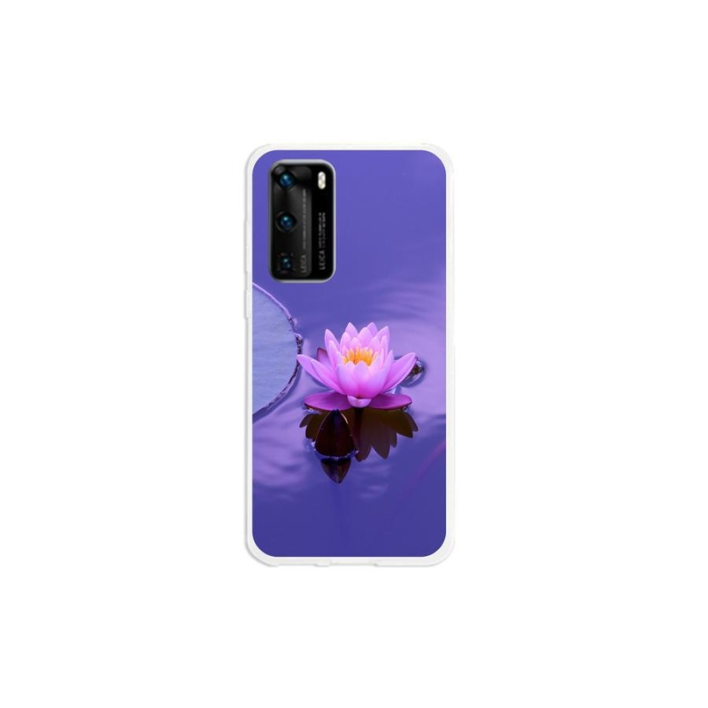 Gél tok mmCase a mobil Huawei P40 - virág a felületen