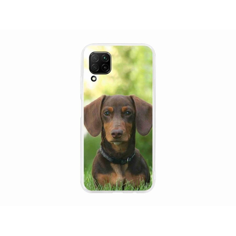 Gél tok mmCase a mobil Huawei P40 Lite - barna tacskóhoz