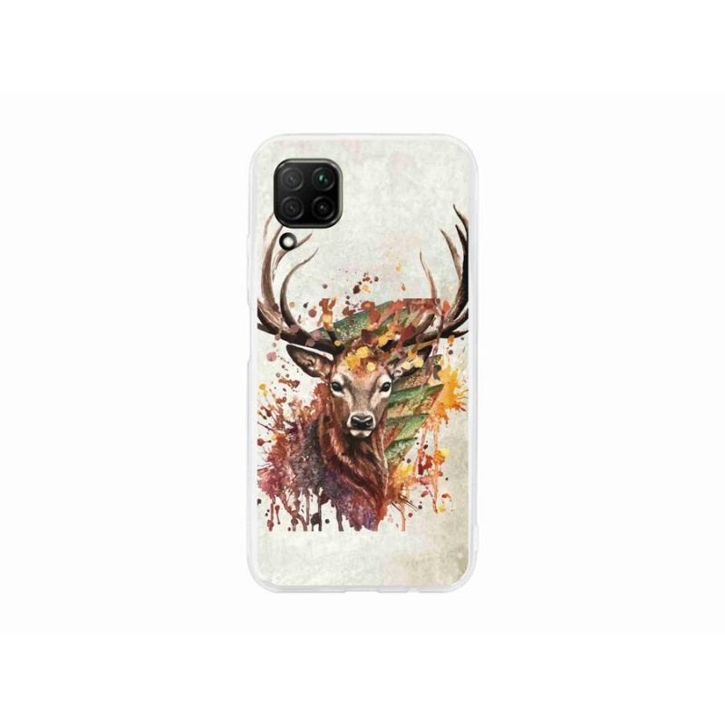 Gél tok mmCase mobil Huawei P40 Lite - szarvas 1