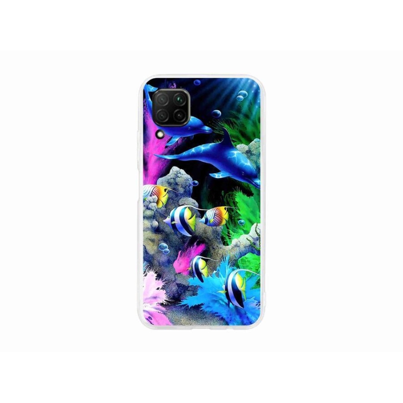 Gél tok mmCase a mobil Huawei P40 Lite - tengeri világhoz