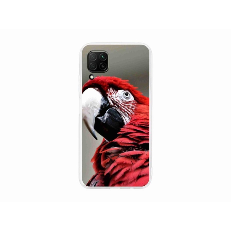 Gél tok mmCase mobil Huawei P40 Lite - papagáj ara piros