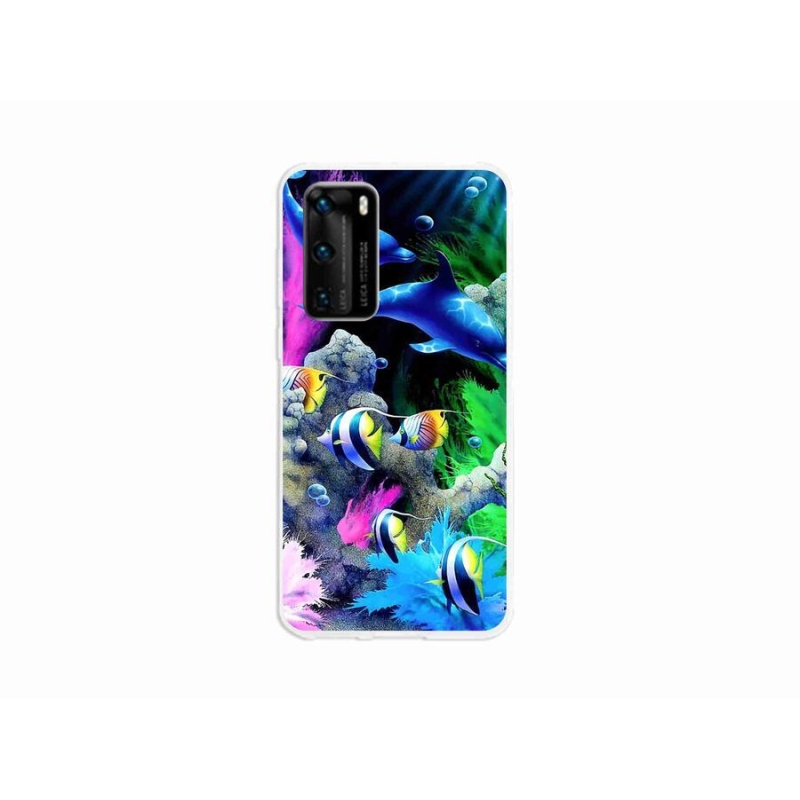 Gél tok mmCase a mobil Huawei P40 - tengeri világhoz