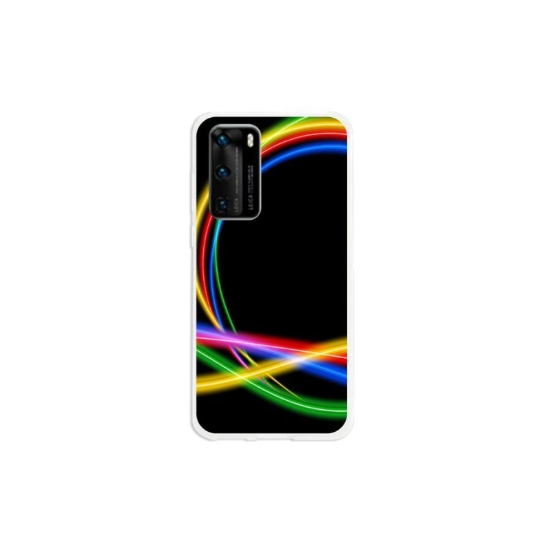 Gél tok mmCase a mobil Huawei P40 - neon körökhöz
