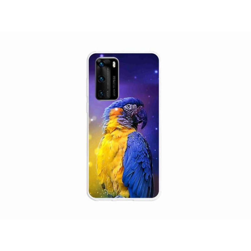 Gél tok mmCase mobil Huawei P40 - papagáj ara 1
