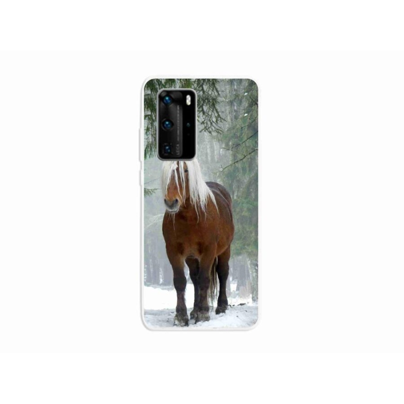 Gél tok mmCase mobil Huawei P40 Pro - ló az erdőben