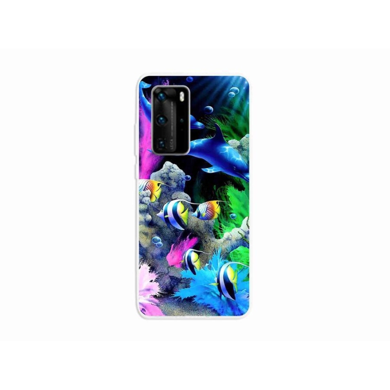 Gél tok mmCase a mobil Huawei P40 Pro - tengeri világhoz
